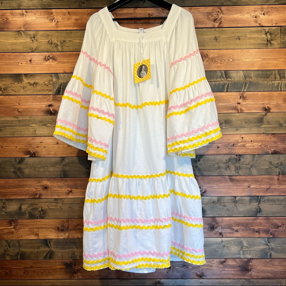 Long Sleeve Midi Ric Rac Dress | Lisa Marie Fernandez